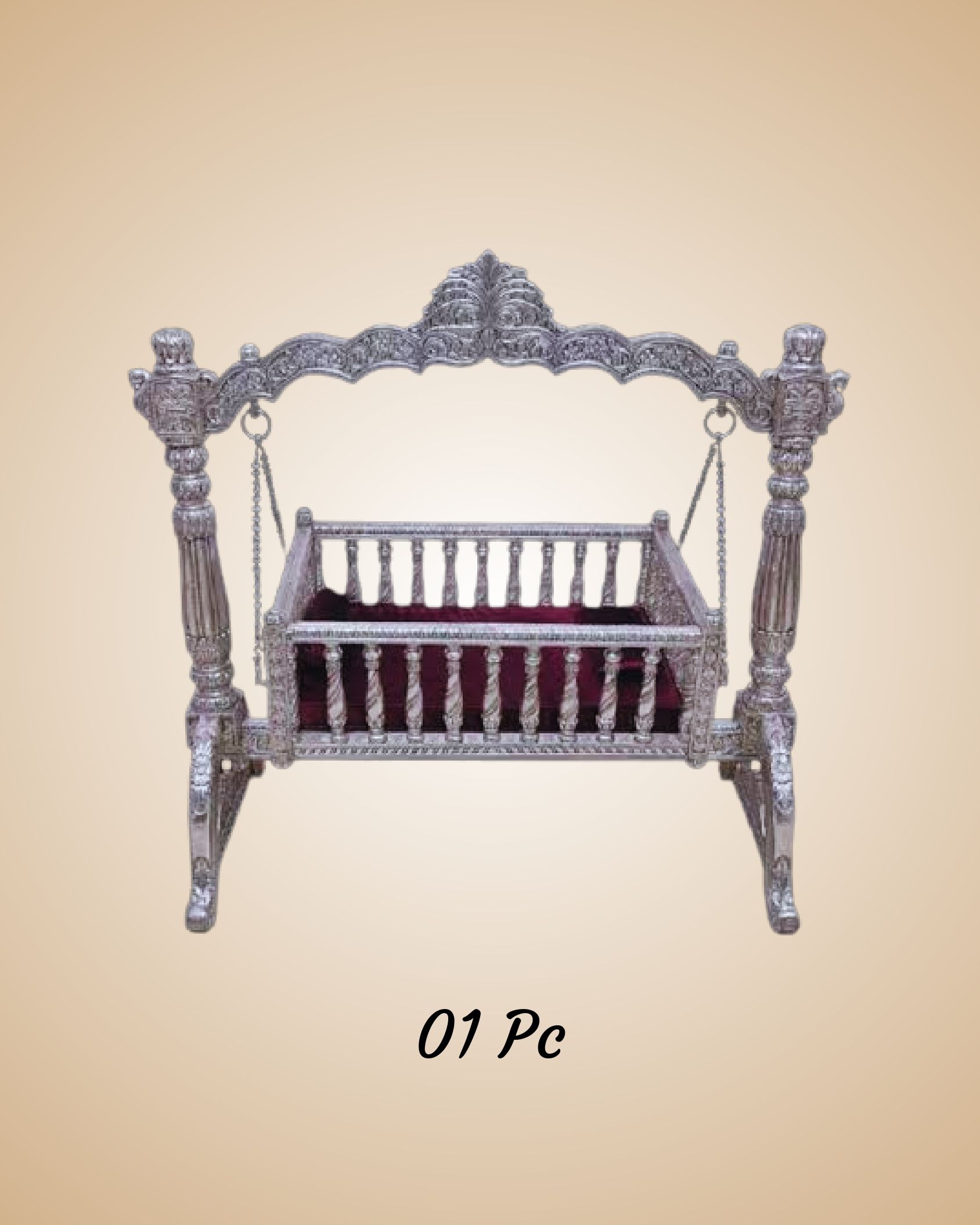 Phagun Decor Co - Silver Baby Cradle